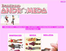 Tablet Screenshot of boutiqueandromeda.net